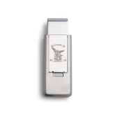 Stainless Steel PVD Finish Flip Money Clip w/St. Michael